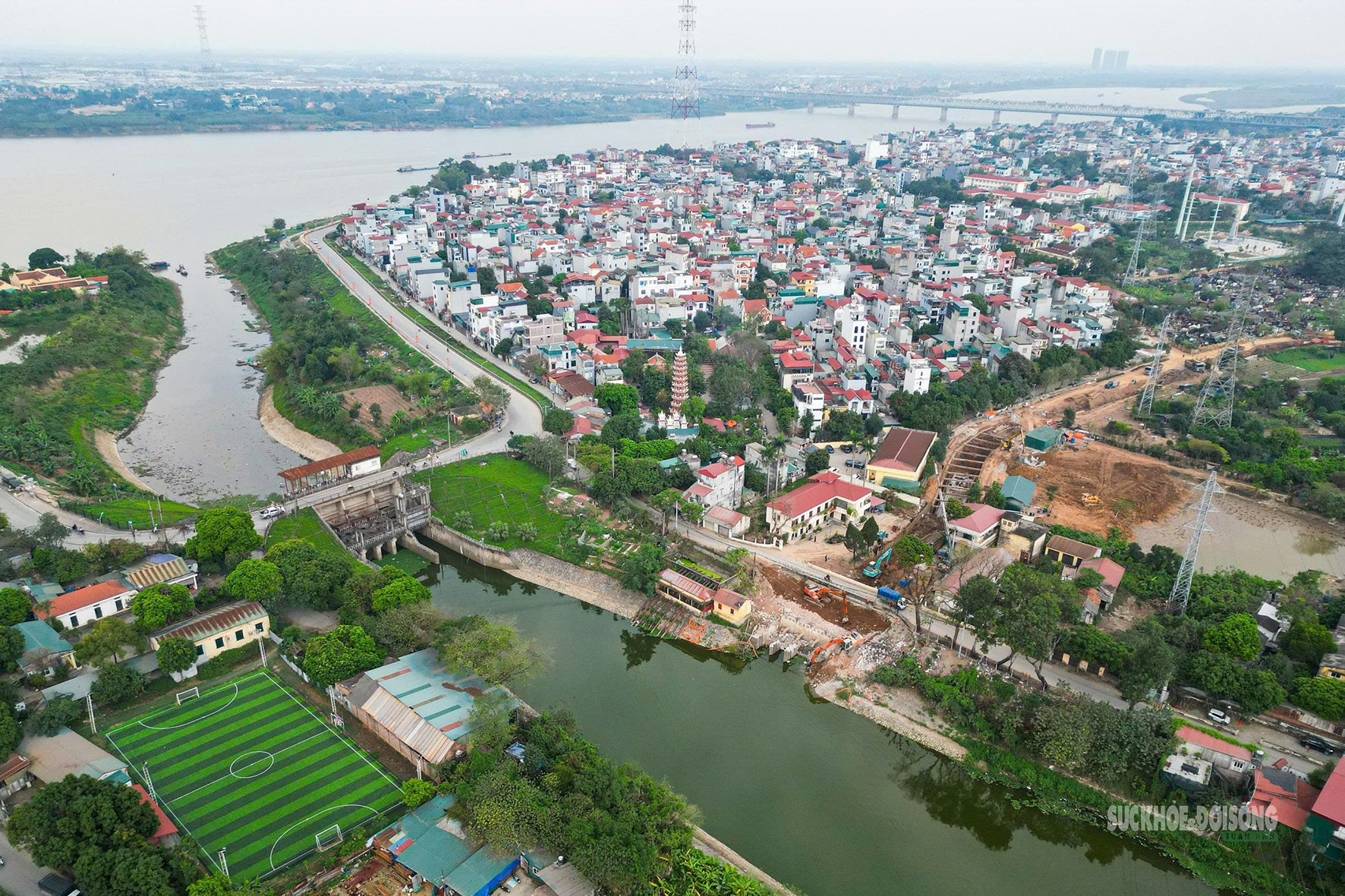 Đại công trường 920 tỷ đồng 'giải cứu' ngập úng phía Tây Bắc Hà Nội- Ảnh 2. Đại công trường 920 tỷ đồng 'giải cứu' ngập úng phía Tây Bắc Hà Nội- Ảnh 2.