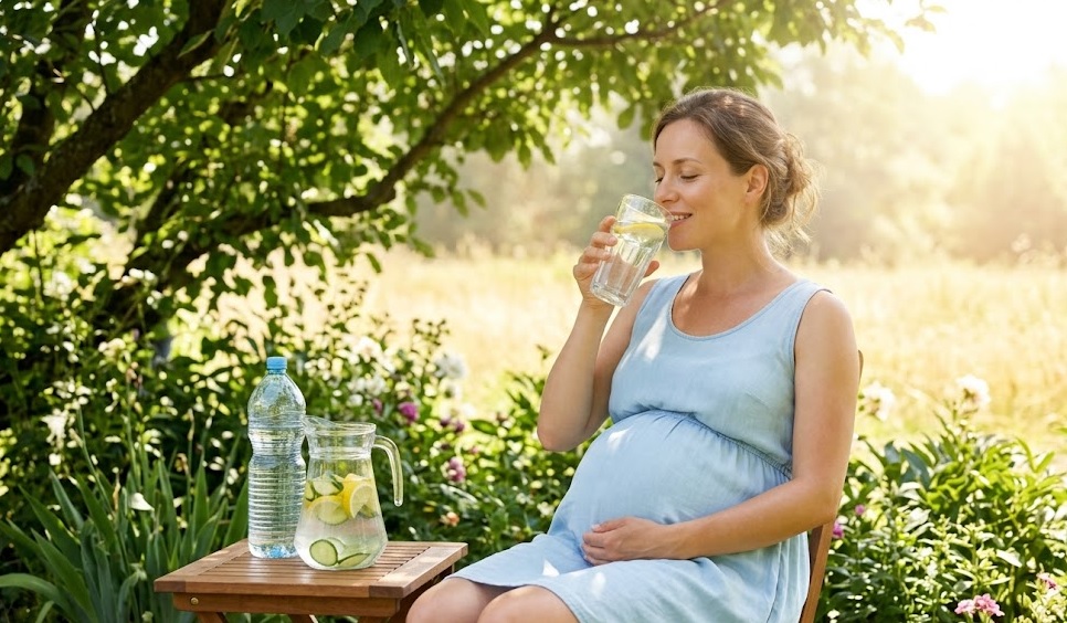 Nắng nóng kéo dài khiến phụ nữ mang thai dễ bị sốc nhiệt- Ảnh 2.