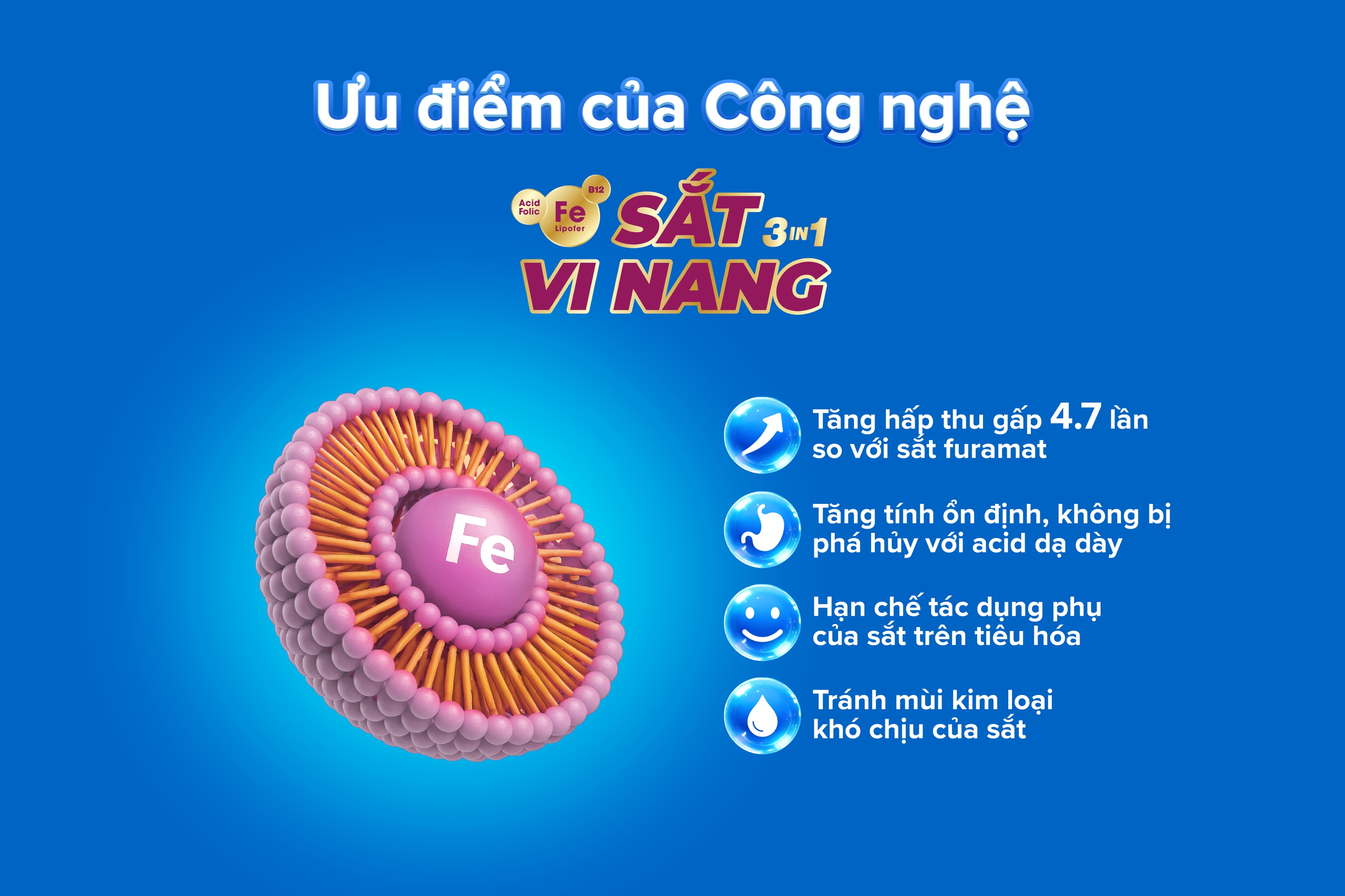Sắt vi nang hấp thu cao thế hệ mới từ Italy- Ảnh 2.