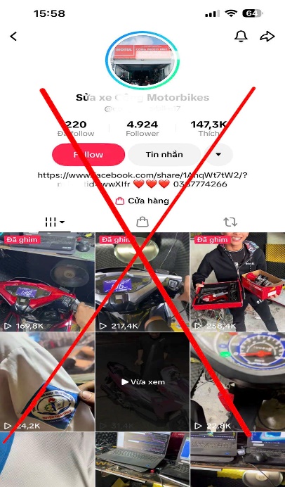Chủ cửa hàng sửa chữa xe máy làm Tiktok hướng dẫn 'độ chế' phương tiện- Ảnh 2. Chủ cửa hàng sửa chữa xe máy làm Tiktok hướng dẫn 'độ chế' phương tiện- Ảnh 2.