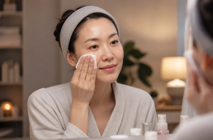 5 bước chăm sóc da buổi tối giảm nếp nhăn cho phụ nữ sau 40 tuổi- Ảnh 1. 5 bước chăm sóc da buổi tối giảm nếp nhăn cho phụ nữ sau 40 tuổi- Ảnh 1.