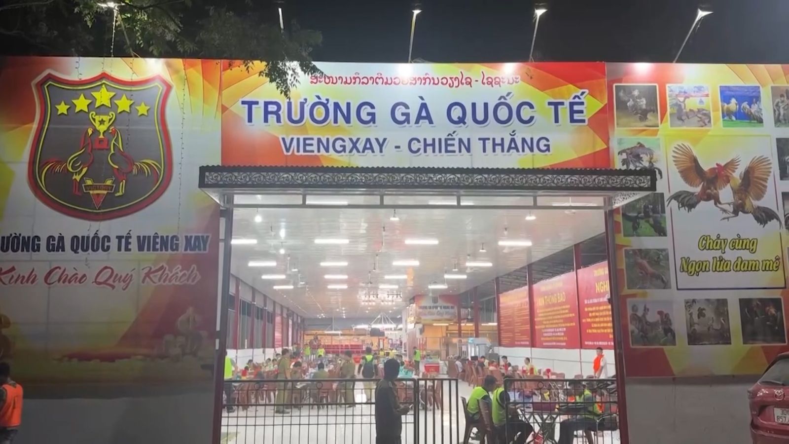 Triệt phá trường gà quốc tế Viêng Xay quy mô đặc biệt lớn- Ảnh 1. Triệt phá trường gà quốc tế Viêng Xay quy mô đặc biệt lớn- Ảnh 1.