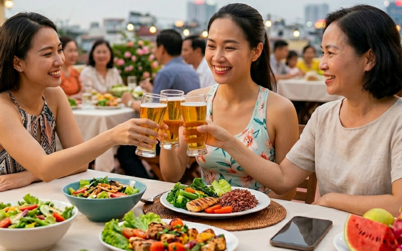 5 quy tắc dinh dưỡng giúp kiểm soát cân nặng trong kỳ nghỉ lễ 30/4 và 1/5