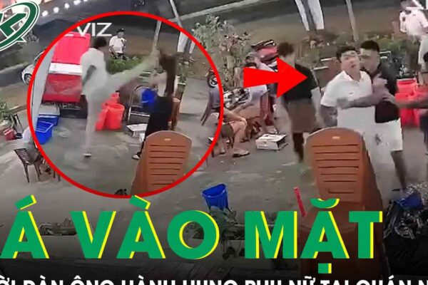 Phẫn nộ lý do người đàn ông đá vào mặt, tác động liên tiếp người phụ nữ tại quán nhậu