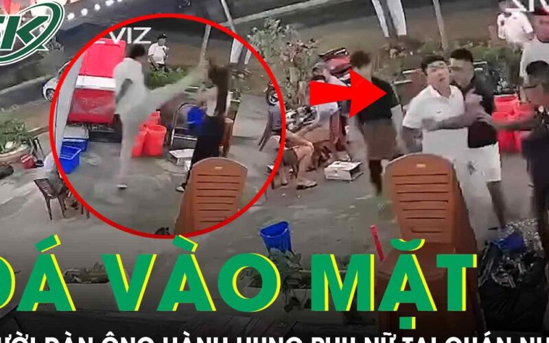 Phẫn nộ lý do người đàn ông đá vào mặt, tác động liên tiếp người phụ nữ tại quán nhậu
