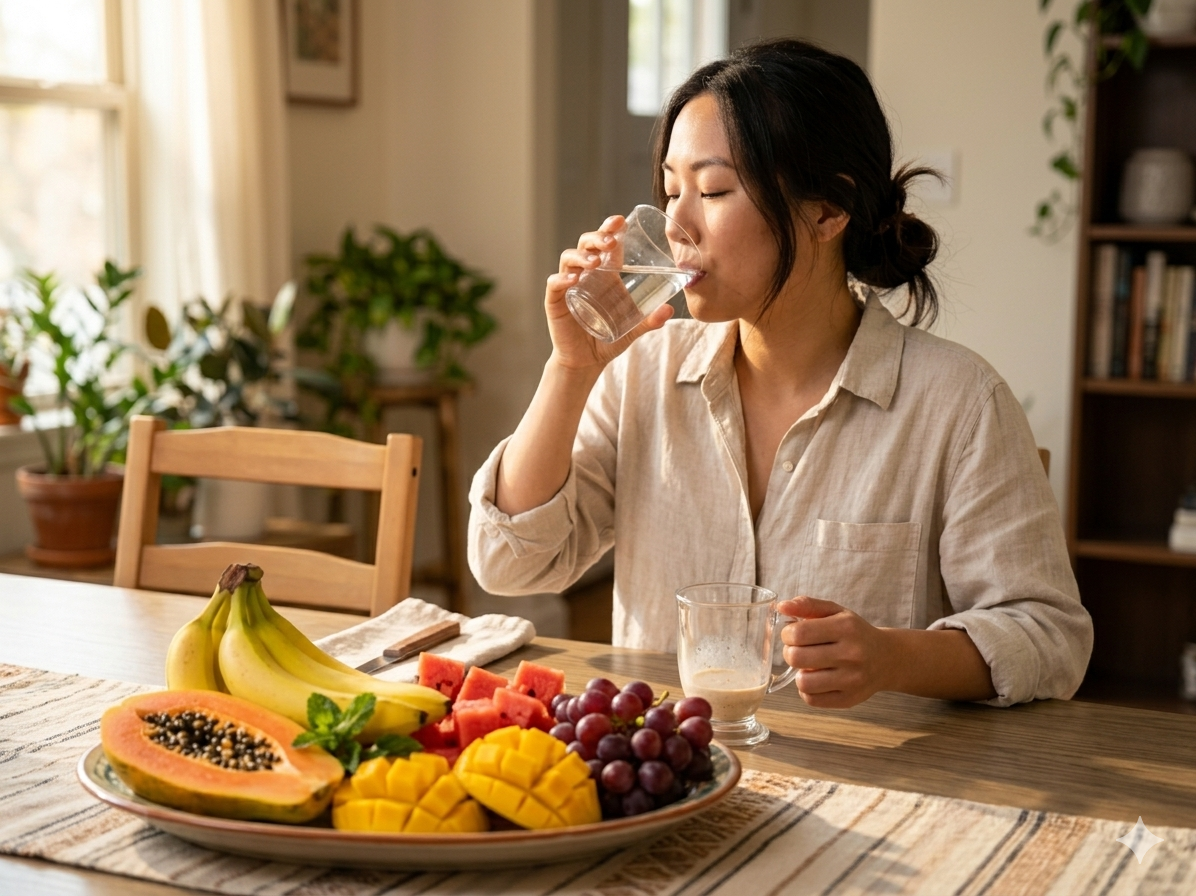 Uống nước sau khi ăn trái cây hại dạ dày: Tin đồn hay sự thật? - Ảnh 1. Uống nước sau khi ăn trái cây hại dạ dày: Tin đồn hay sự thật? - Ảnh 1.