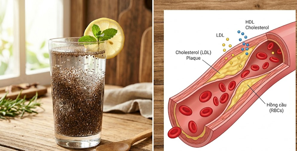 base64-1777616398992161909429 Cách uống nước hạt chia có thể giúp giảm cholesterol và hỗ trợ tim mạch- Ảnh 1.