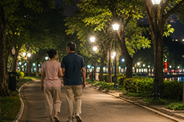 Vì sao đi bộ sau bữa ăn được xem là ‘thói quen trường thọ’?