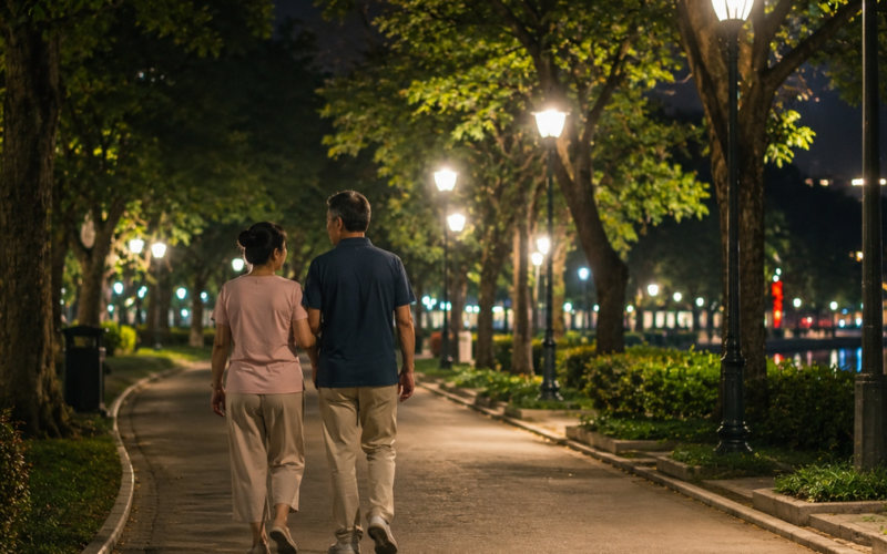 Vì sao đi bộ sau bữa ăn được xem là ‘thói quen trường thọ’?