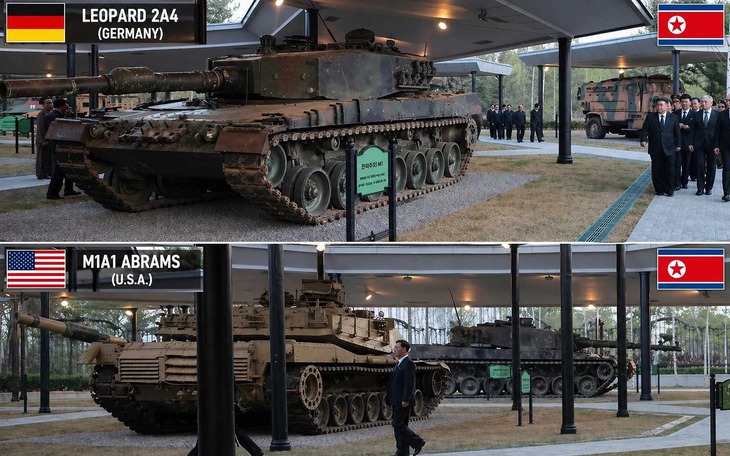 Triều Tiên công khai nghiên cứu xe tăng M1A1 Abrams của Mỹ và Leopard 2A4 của Đức
