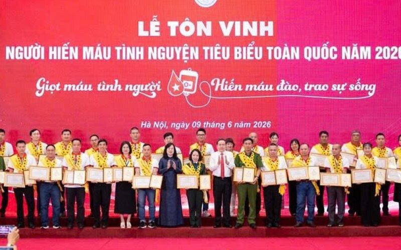 Tôn vinh 100 người hiến máu tiêu biểu toàn quốc: Lan tỏa những câu chuyện đẹp về tình người