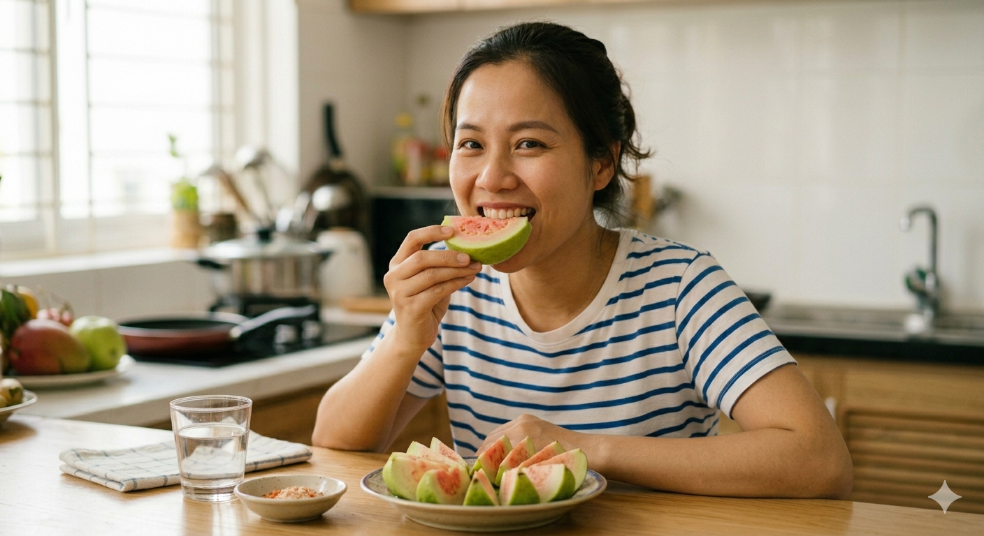 Ăn ổi giảm cân: Nên ăn cả vỏ hay bỏ ruột để 'đốt mỡ' bụng nhanh nhất?- Ảnh 1.
