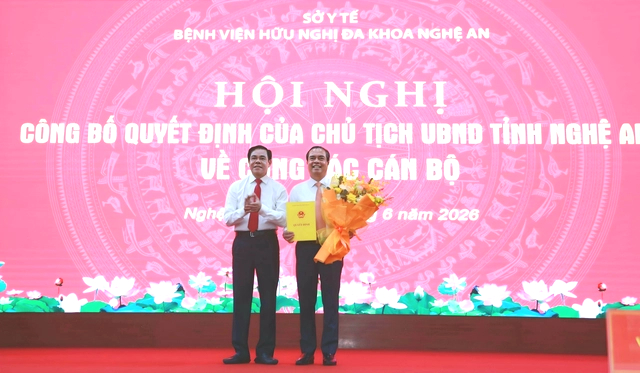 base64-1780298014238446385380 Tân Giám đốc Bệnh viện Hữu nghị Đa khoa Nghệ An: Xây dựng bệnh viện thông minh, chuyên nghiệp và hiện đại- Ảnh 1.