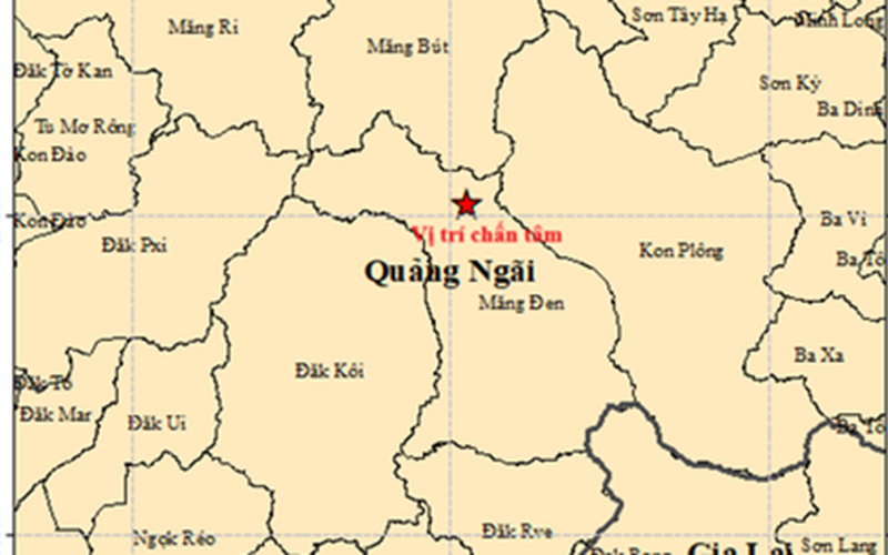 Động đất 3.7 độ gây rung lắc mạnh ở khu du lịch Măng Đen