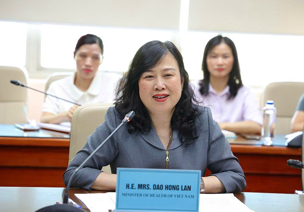 Bộ trưởng Đào Hồng Lan tiếp, làm việc với Đại sứ Úc Gillian Bird về thúc đẩy hợp tác y tế- Ảnh 1.