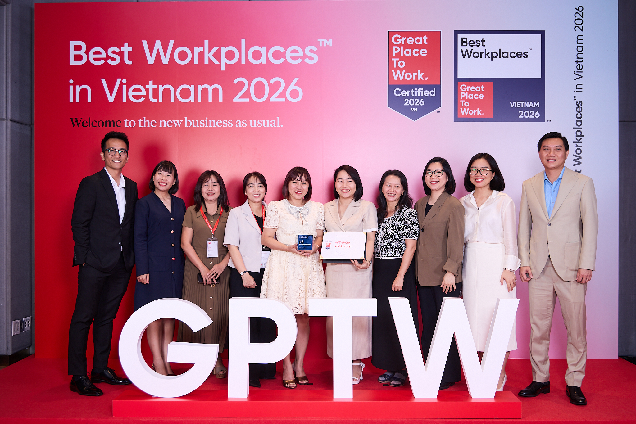 Amway Việt Nam hai năm liên tiếp đứng Top nơi làm việc xuất sắc hàng đầu Việt Nam 2026- Ảnh 1.