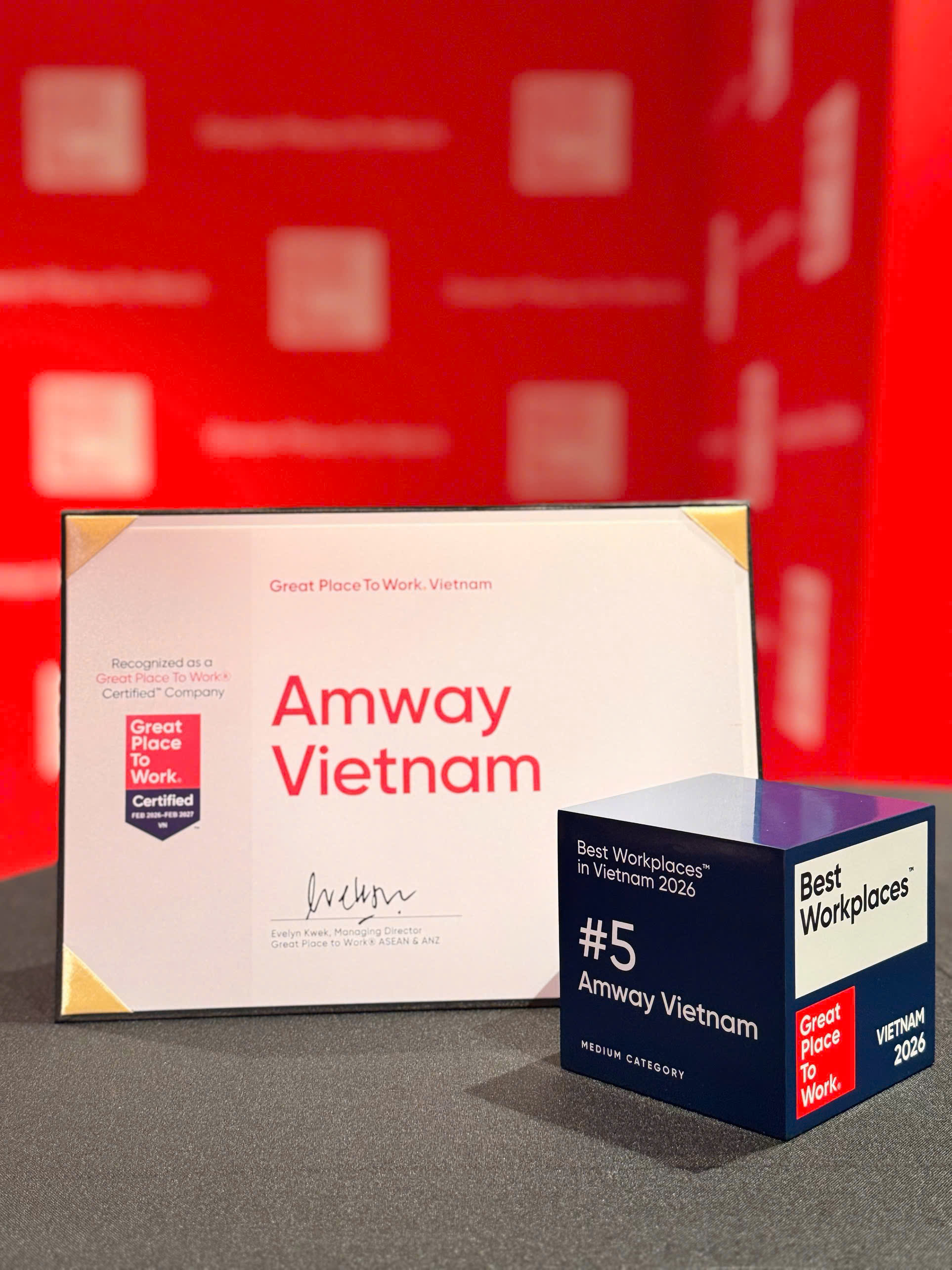 Amway Việt Nam hai năm liên tiếp đứng Top nơi làm việc xuất sắc hàng đầu Việt Nam 2026- Ảnh 2.