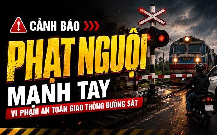 Phạt nguội đến 20 triệu đồng nếu cố tình "vượt rào" đường sắt