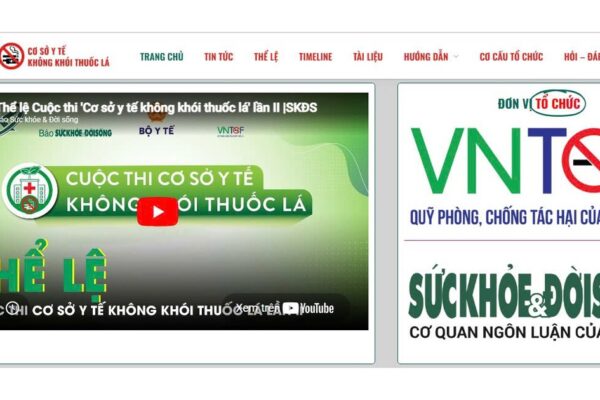 Hôm nay, bắt đầu đăng ký Cuộc thi ‘Cơ sở y tế không khói thuốc lá’ lần II