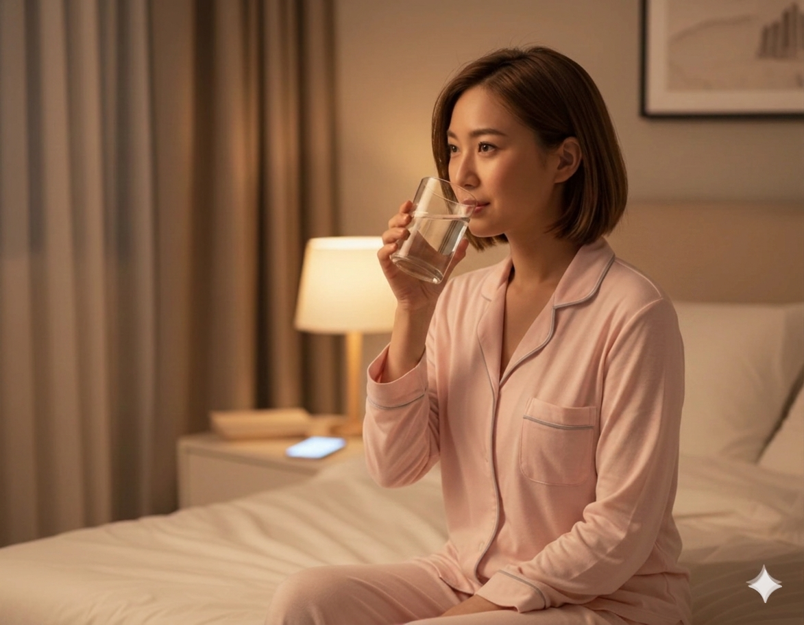 uong-nuoc-truoc-khi-ngu-1779762943244686457599 Uống nước trước khi ngủ: Lợi ích và tác hại cần biết- Ảnh 1.