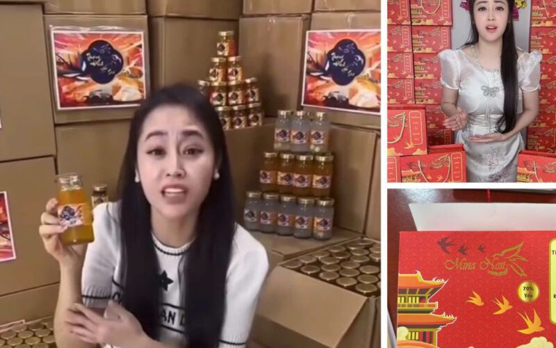 Cận cảnh kho hàng 15 tấn hũ yến giả của đối tượng 9X chuyên livestream lừa khách