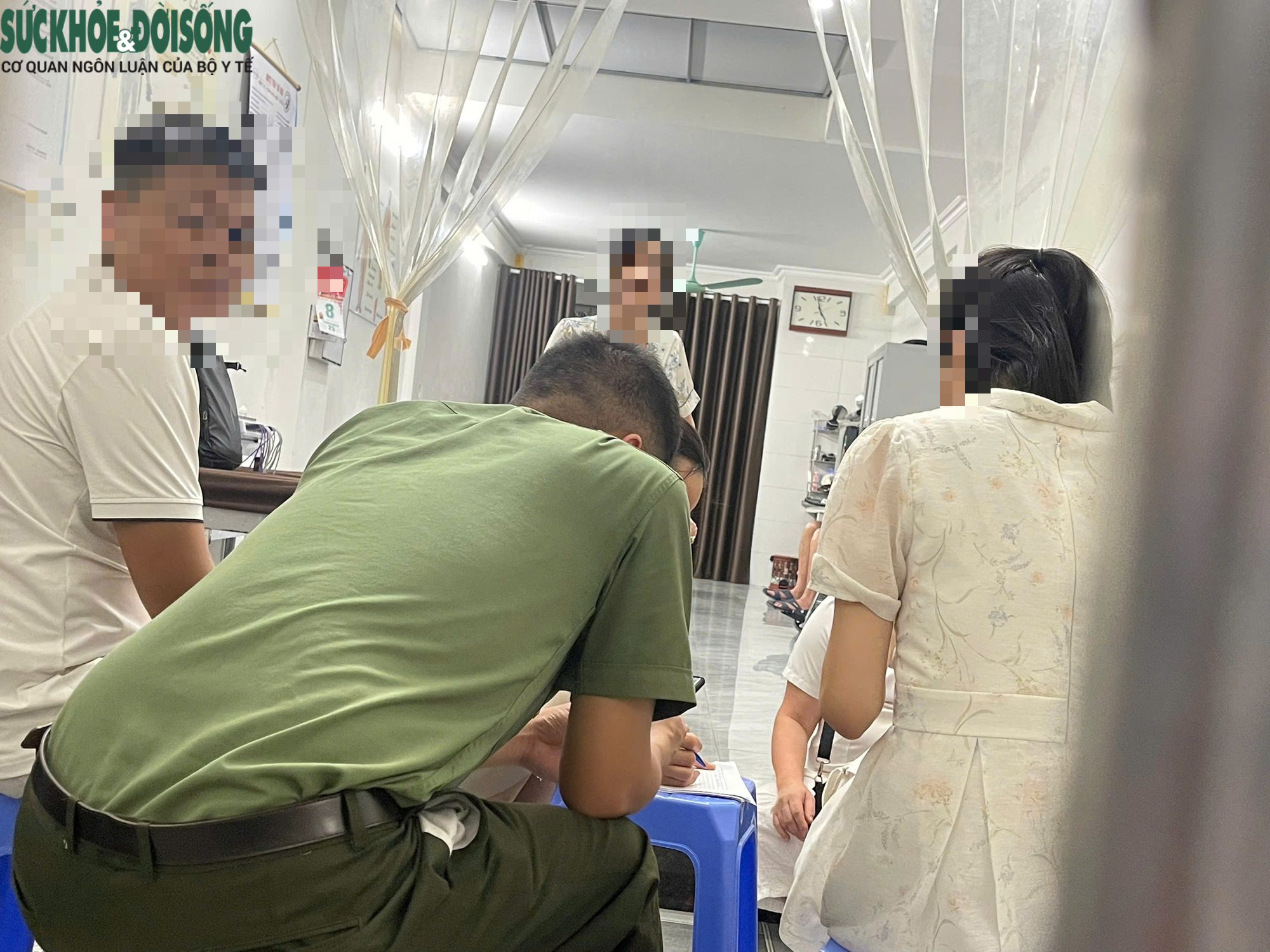 Công an xuất hiện tại cơ sở phục hồi sau tai biến Tâm Y Đức Hồng Cầu- Ảnh 1.