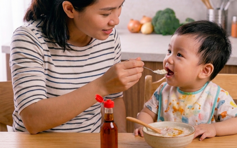 Có nên nêm nước mắm cho trẻ ăn dặm không?