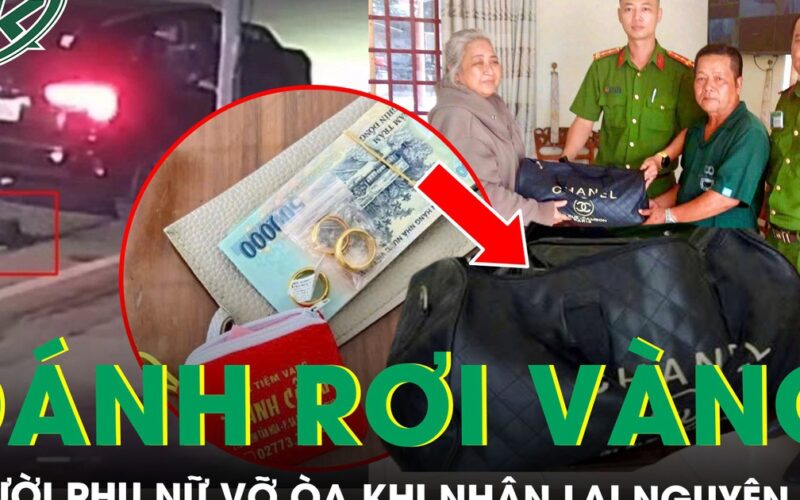 Đánh rơi túi xách chứa gần 10 chỉ vàng và 13 triệu đồng, người phụ nữ vỡ òa khi biết nơi tìm thấy