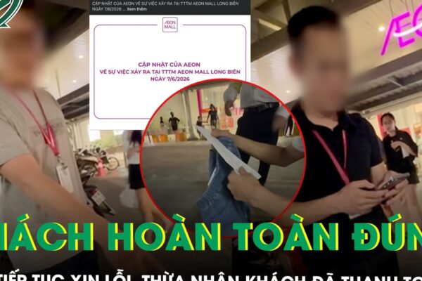 Aeon Long Biên gặp, xin lỗi người phụ nữ bị nghi oan trộm đồ, ‘lấy làm tiếc’ vì xử lý chưa phù hợp