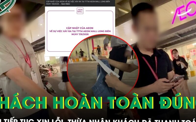 Aeon Long Biên gặp, xin lỗi người phụ nữ bị nghi oan trộm đồ, ‘lấy làm tiếc’ vì xử lý chưa phù hợp
