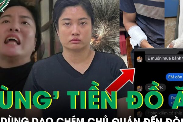 Tạm giữ người phụ nữ chuyên đặt đồ ăn rồi ‘bùng’ tiền, chủ quán đến đòi còn cầm dao chém đứt gân tay