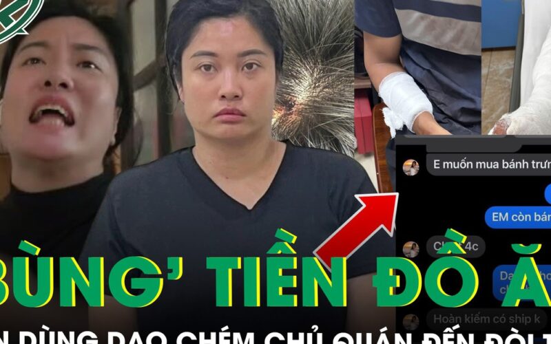 Tạm giữ người phụ nữ chuyên đặt đồ ăn rồi ‘bùng’ tiền, chủ quán đến đòi còn cầm dao chém đứt gân tay