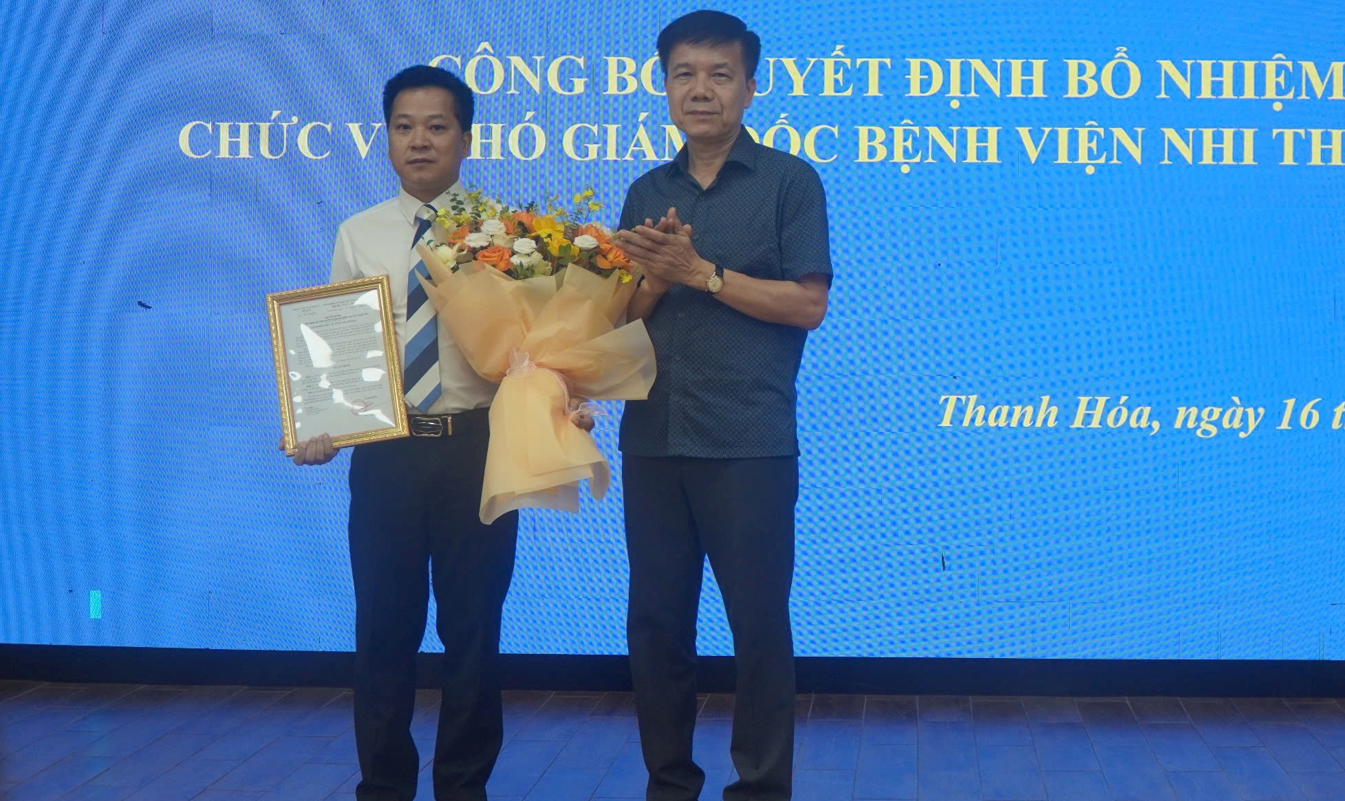 z794470389473155f3d0425665b2ad2ad5bcc0cd9f3c21-17816623220281187688300 Tiến sĩ Nguyễn Hữu Thành được bổ nhiệm làm Phó Giám đốc Bệnh viện Nhi Thanh Hóa - Ảnh 1.
